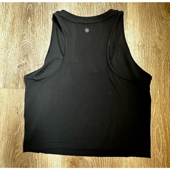 Athleta|Crop Top|Racerback Tank|Black|SZ L - Picture 4 of 6